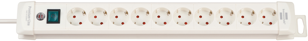 Brennenstuhl Premium-Line stekkerdoos 10-voudig wit 3m H05VV-F 3G1,5 - 1952200100