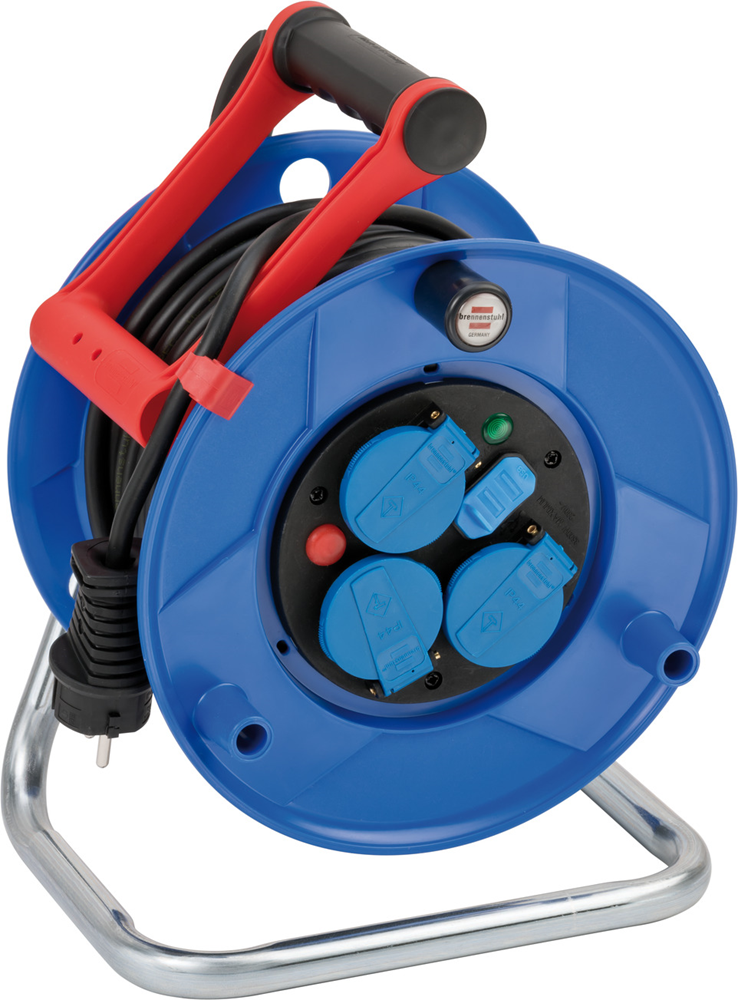 Brennenstuhl Garant kabelhaspel IP44 met USB | 25m | N05V3V3-F 3G1 5 1218584600