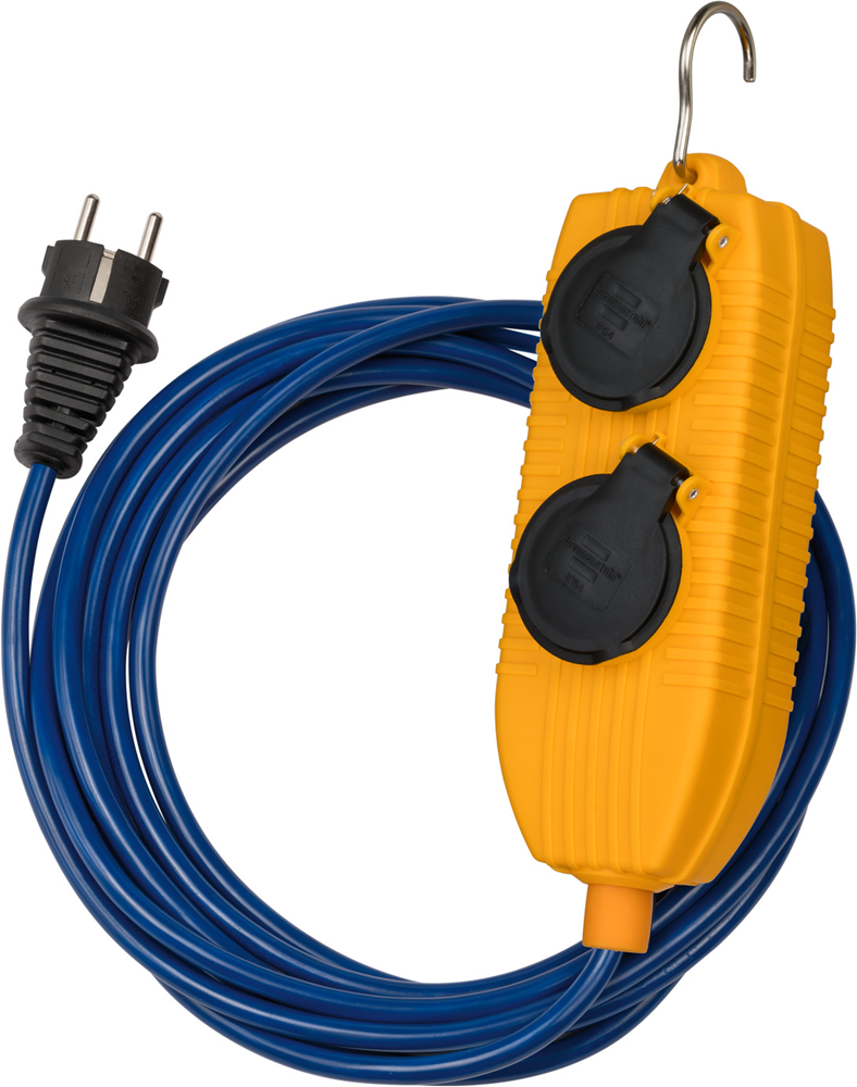 Brennenstuhl Verlengsnoer | IP54 | met Powerblock | 5m | blauw | AT-N05V3V3-F 3G1 5 FR BE - 1169204010