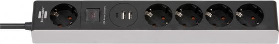 Brennenstuhl Brennenstuhl stekkerdoos | 5-voudig | 1 permanent + 2x USB - 1x USB-C | 1159780615