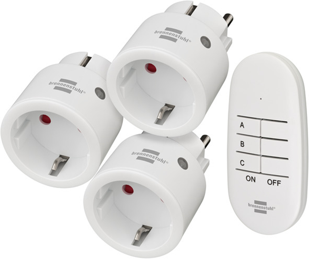 Brennenstuhl Comfort-Line Mini-Schakelaarset 3x IP20 - 1507070