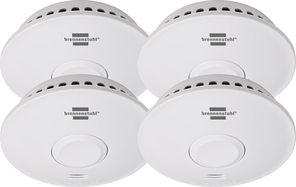 Brennenstuhl Rookmelder Set, 4X Rookmelder Rm L 3100 - 1290210004