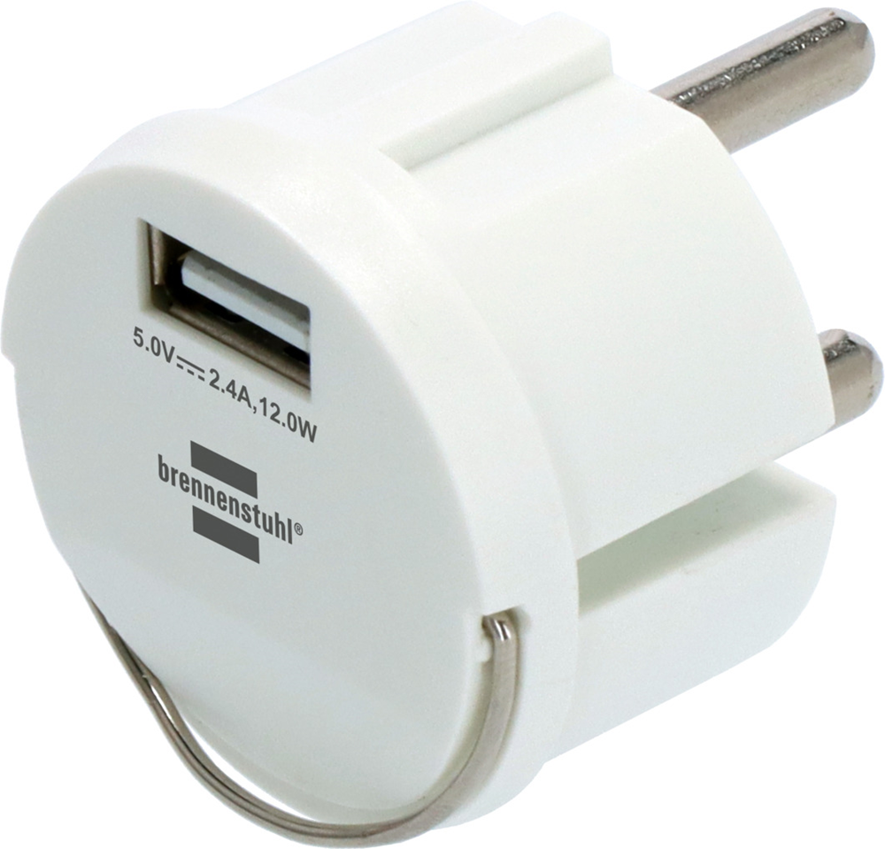 Brennenstuhl USB-stopcontactadapter 2 4A wit 1508110