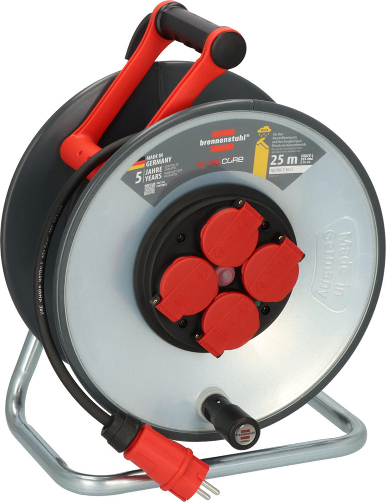 Brennenstuhl Professional SteelCore Kabelhaspel SC 2100 IP44 | 25m | H07RN-F 3G1 5 9191250110