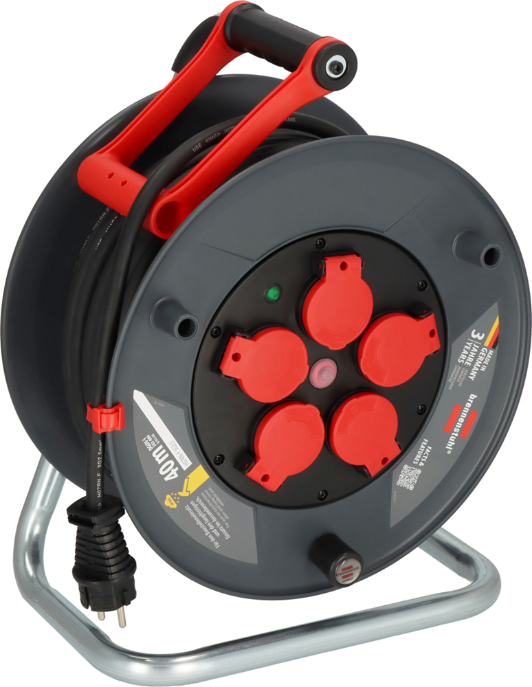 Brennenstuhl Professional kabelhaspel | 320 KU 4200 | IP44 | 40m | H07RN-F 3G2 5 9232400100