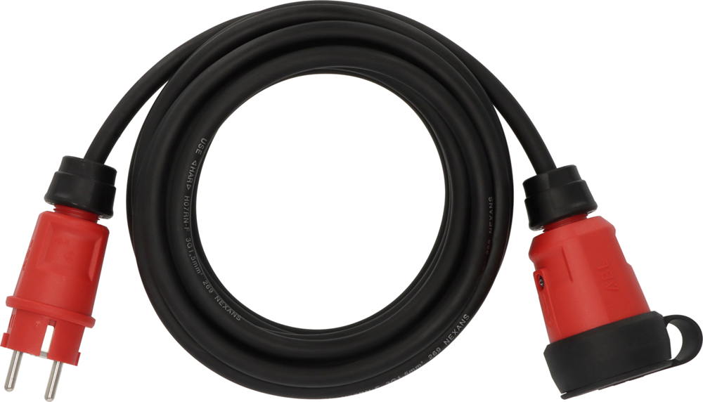 Brennenstuhl Professional verlengsnoer VN 1110 | IP44 | 5m | Zwart | H07RN-F 3G1 5 9161050110