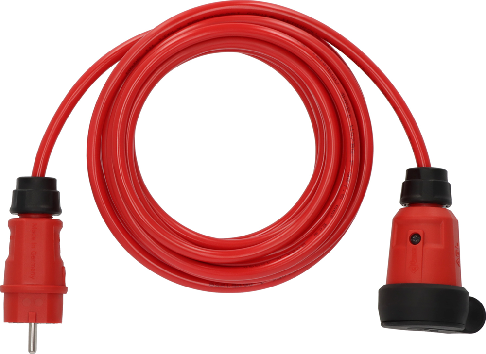 Brennenstuhl Professional Verlengkabel | VQ 1110 | IP44 | 5m | rood | H07BQ-F 3G1 5 9161050210