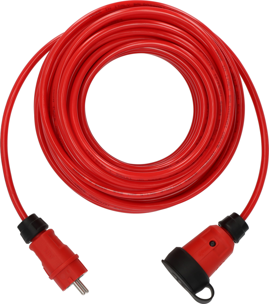 Brennenstuhl Professional Verlengkabel | VQ 2100 | IP44 | 25m | rood | H07BQ-F 3G1 5 9161250210