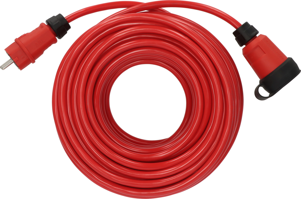 Brennenstuhl Professional Verlengkabel | VQ 2200 | IP44 | 25m | rood | H07BQ-F 3G2 5 9162250210