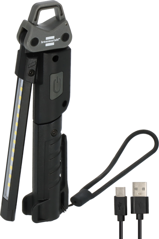Brennenstuhl Oplaadbare LED zaklamp | HL 400 AC | 400lm + spot 120lm + lichtbron op de achterkant 200lm 1173730002