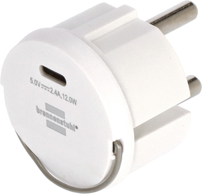 Brennenstuhl USB C-stopcontactadapter | wit | 2,4A - 1508110010