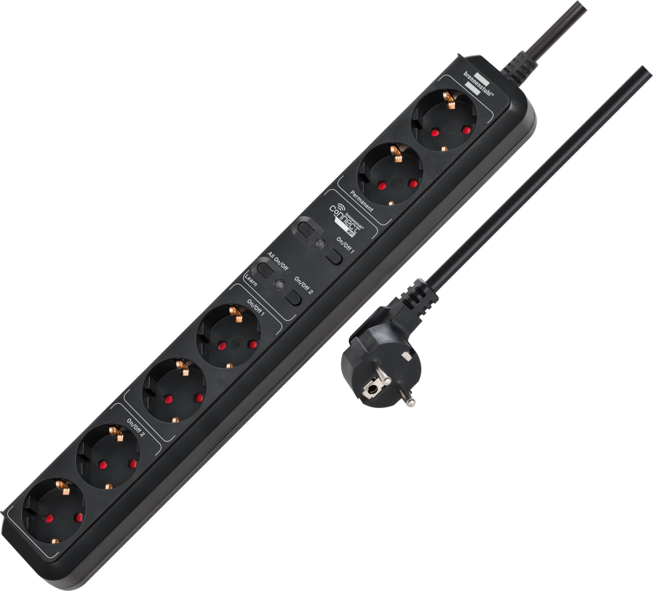 Brennenstuhl Connect Eco-Line WiFi stekkerdoos | 1,5m | zwart | H05VV-F 3G1,5 - 1159760946