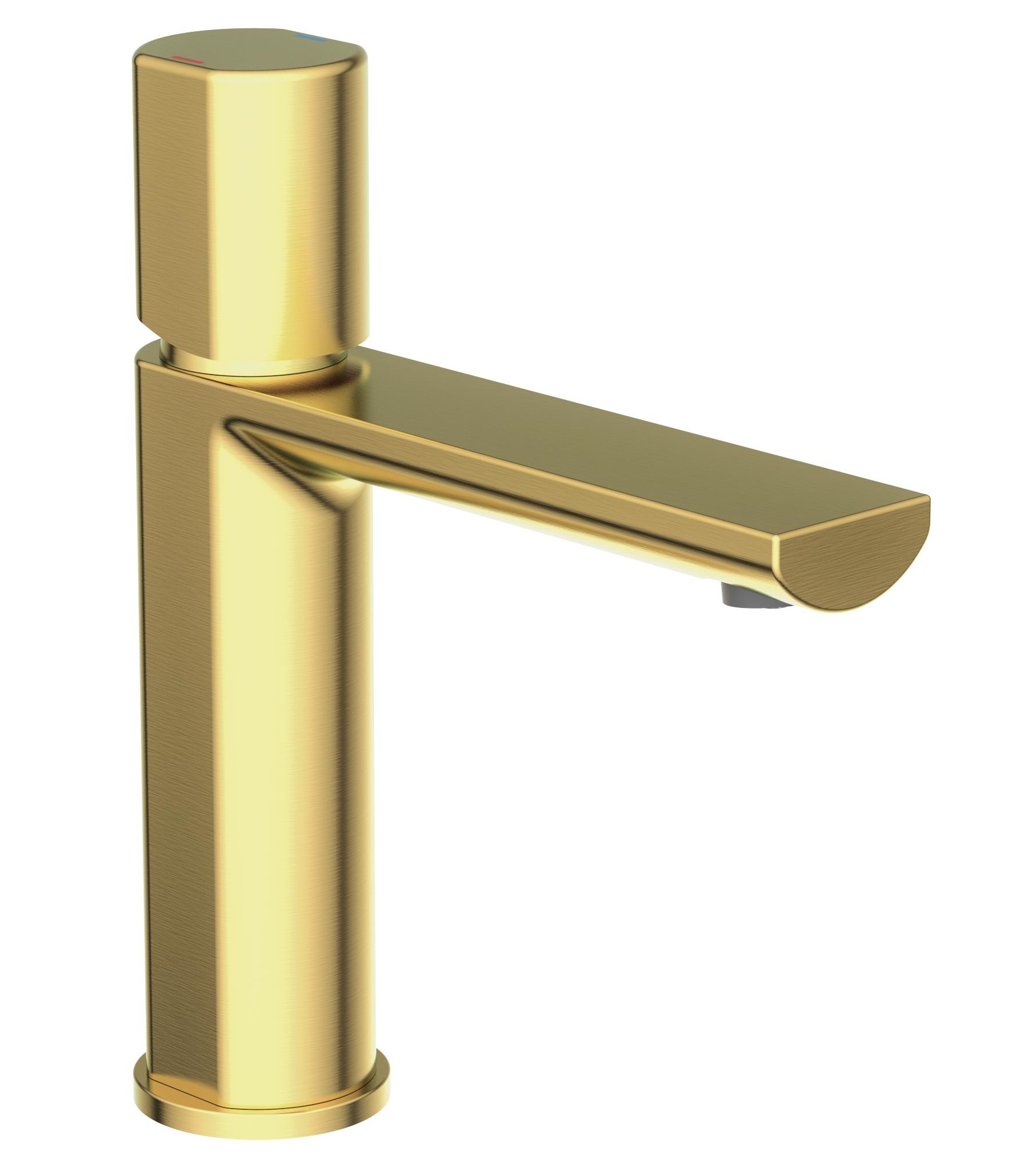 Schutte NEW YORK ééngreepsmengkraan wastafel, goud mat 
 - 33617 - 33617