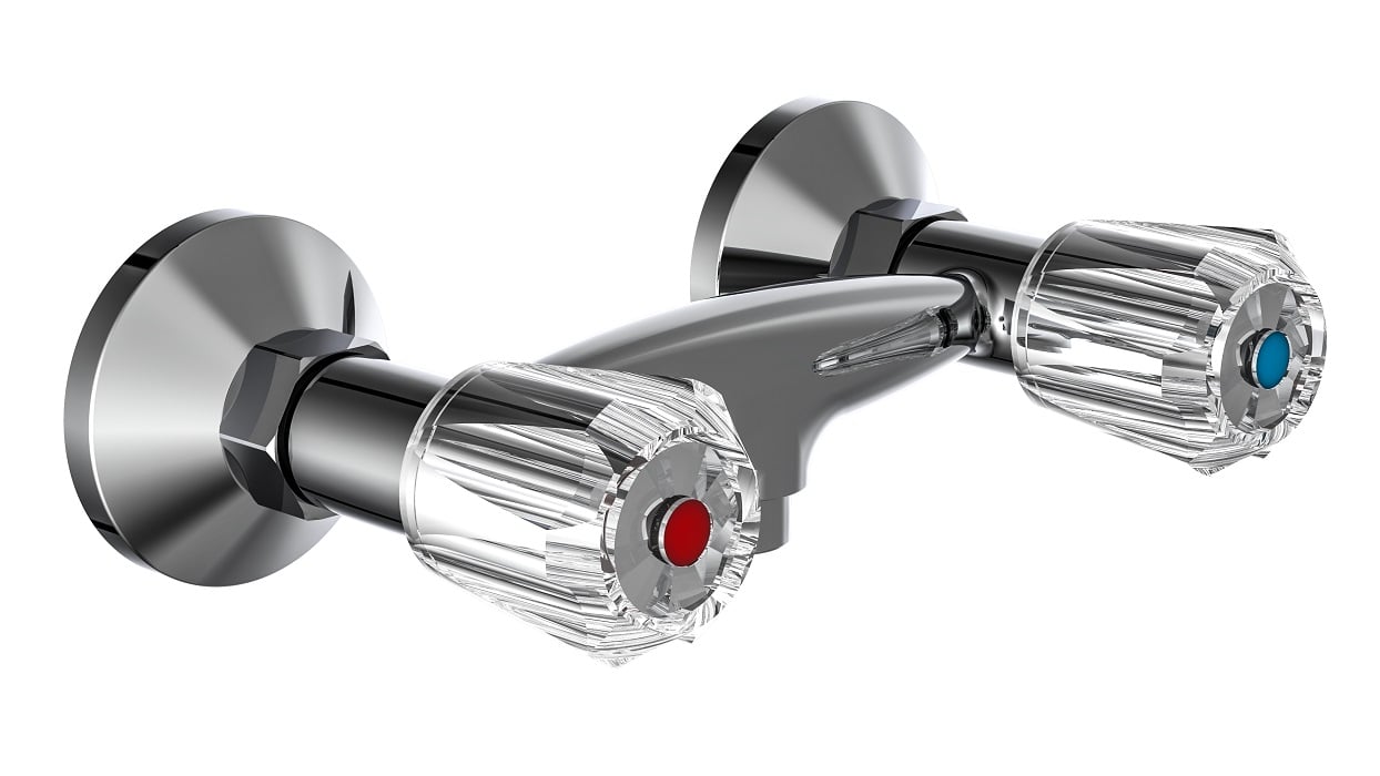Schutte SAVINO tweegreepskraan douche | chroom
 37230