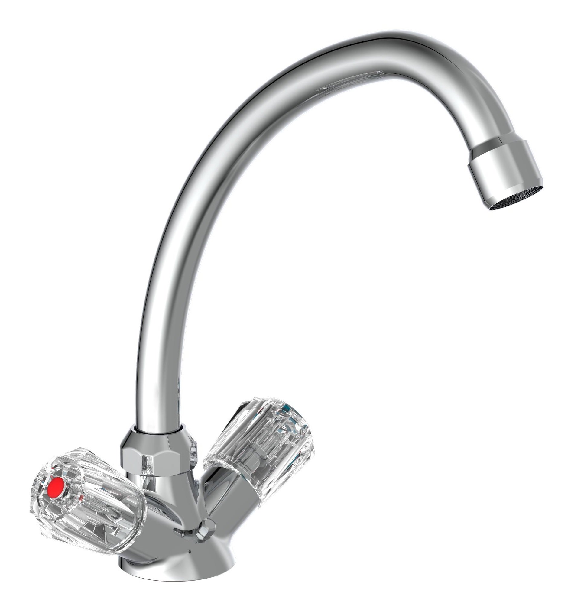 Schutte BRILLANT tweegreepskraan keuken | chroom
 57500