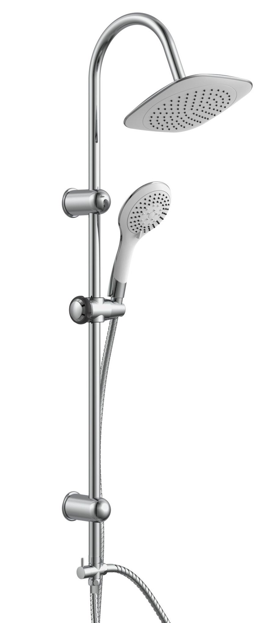 Schutte TENERIFFA hoofddouche set | chroom-wit
 - 60057 60057