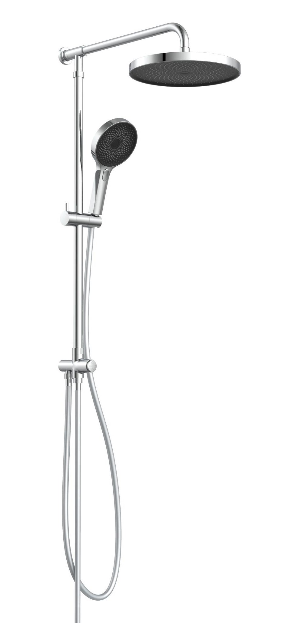 Schutte SAMOA RAIN hoofddouche set | chroom-antraciet
 - 60630 60630