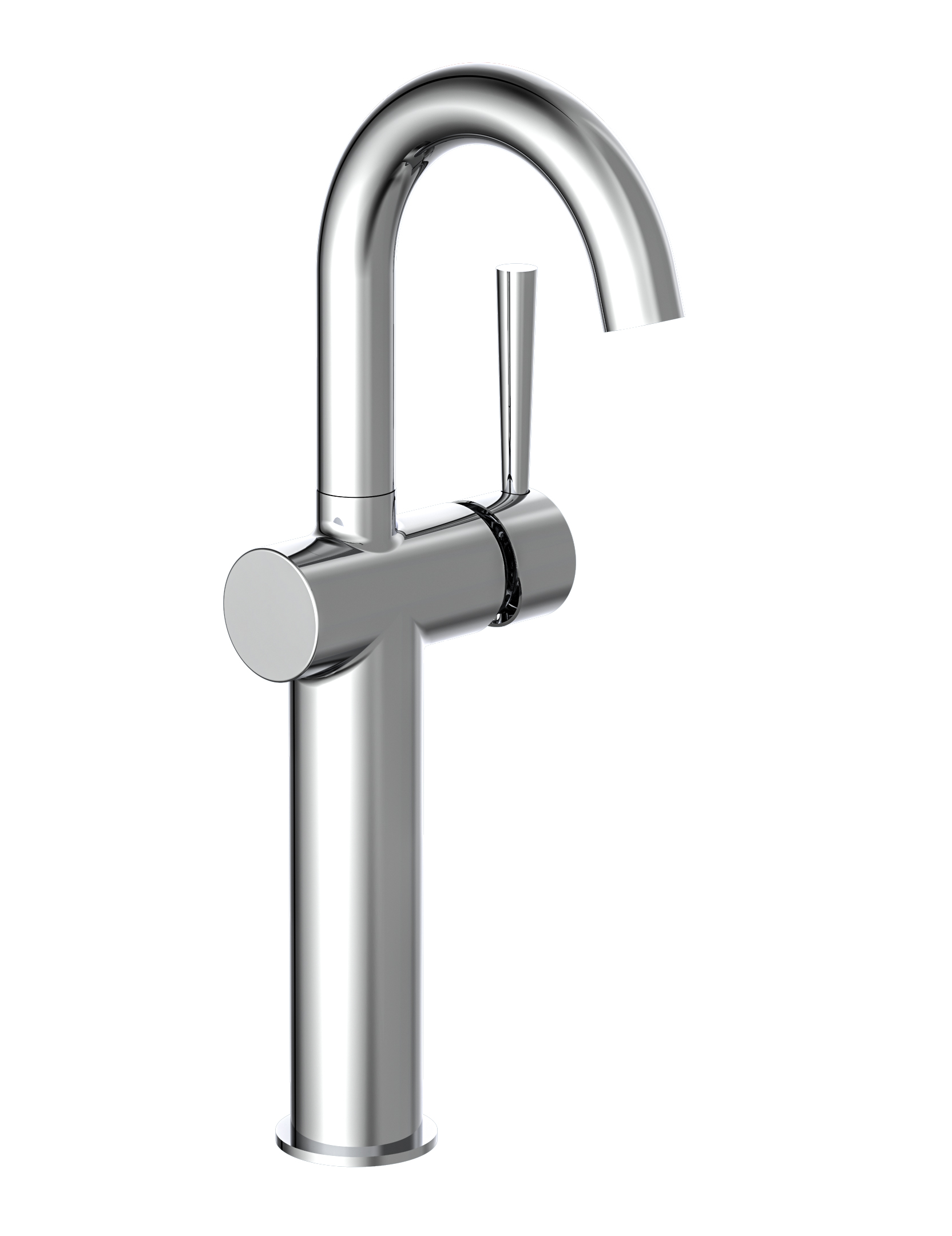 Schutte CORNWALL ééngreepsmengkraan voor wastafel opbouw | chroom 
 - 79011 79011