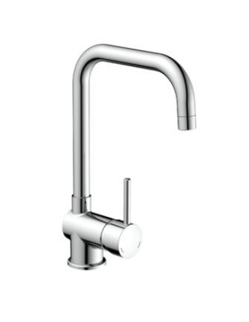 Schutte - YORK mengkraan keuken met L-uitloop, chroom - 79616