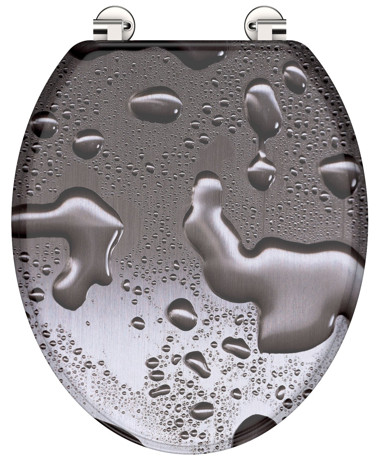 Schutte MDF WC-bril GREY STEEL
 - 80023 80023