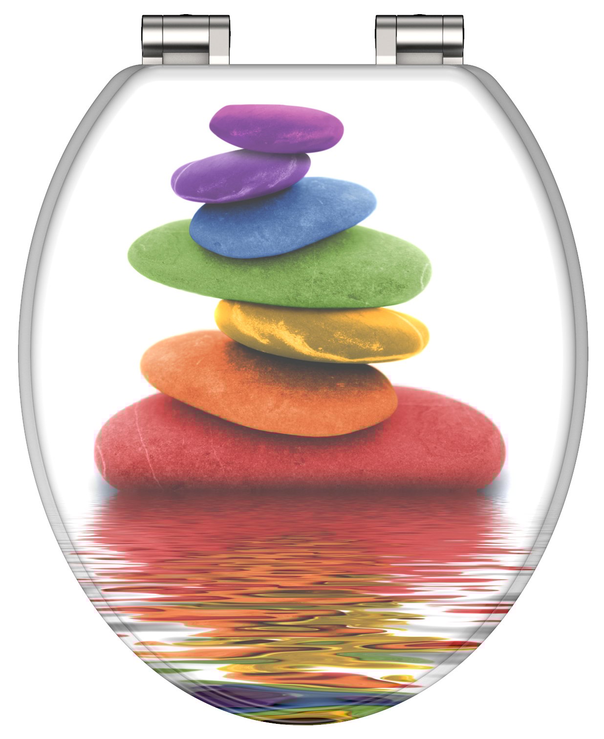 Schutte MDF WC-bril COLORFUL STONES met soft-close
 - 80120 80120