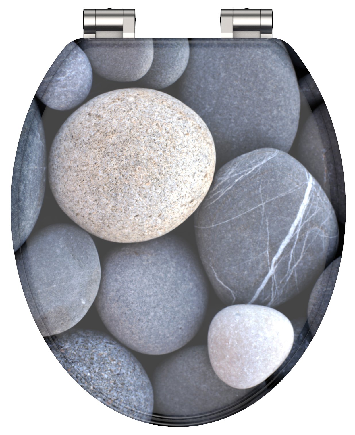 Schutte MDF WC-bril GREY STONE met soft-close
 - 80130 80130