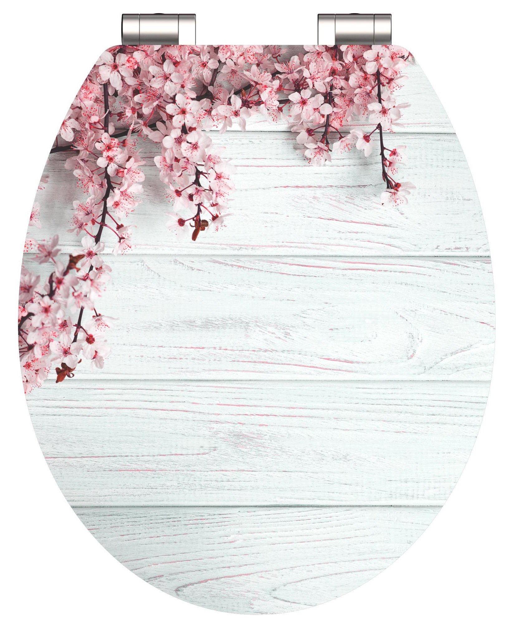 Schutte MDF High Gloss WC-bril FLOWERS AND WOOD met soft-close
 - 80549 80549