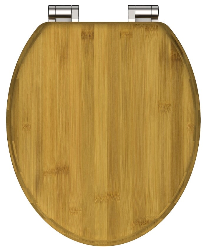 Schutte NATURAL BAMBOO WC-bril van massief bamboe
 81001