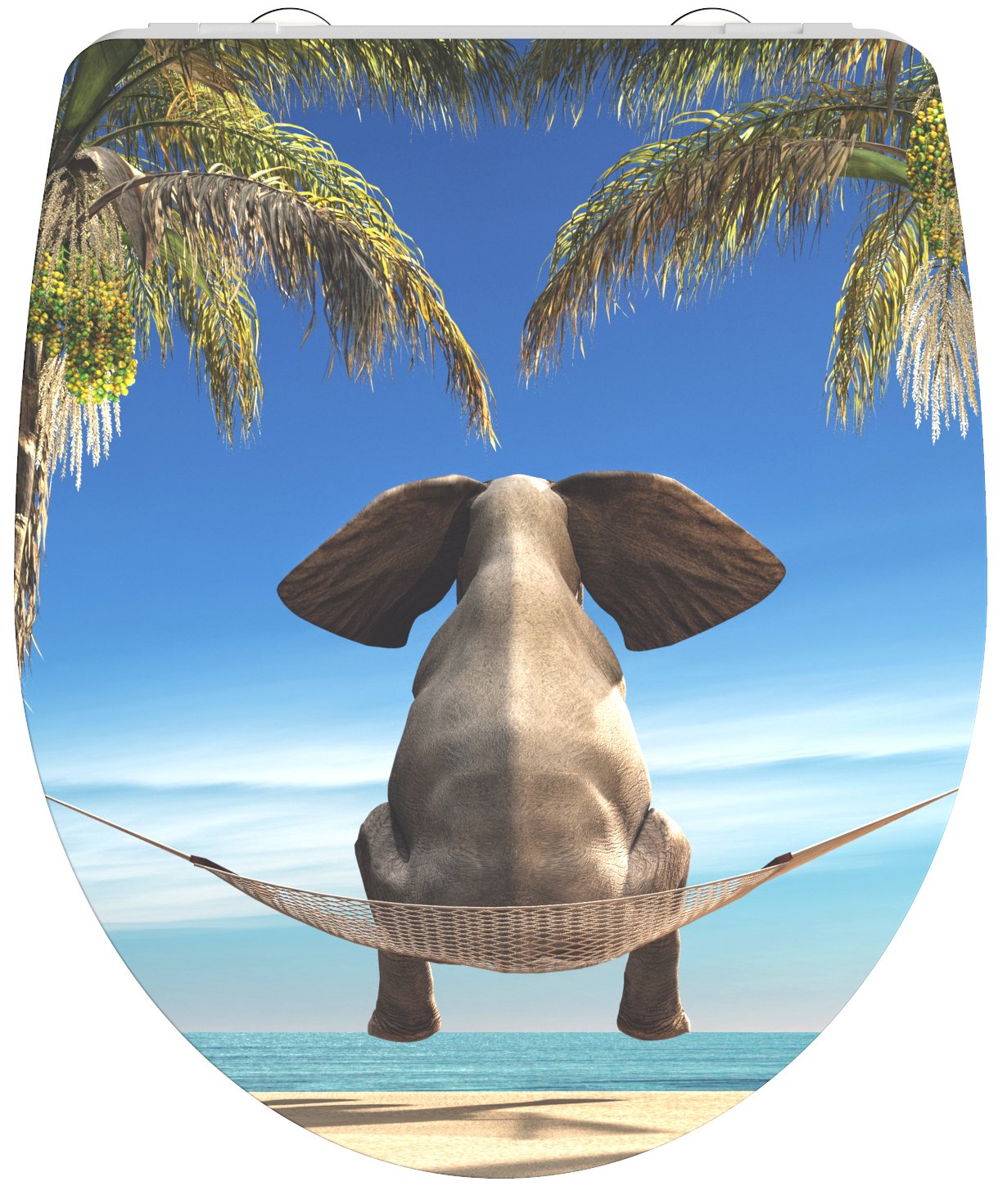 Schutte Duroplast High Gloss WC-bril HAPPY ELEPHANT met soft-close en quick-release
- 82580 - 82580