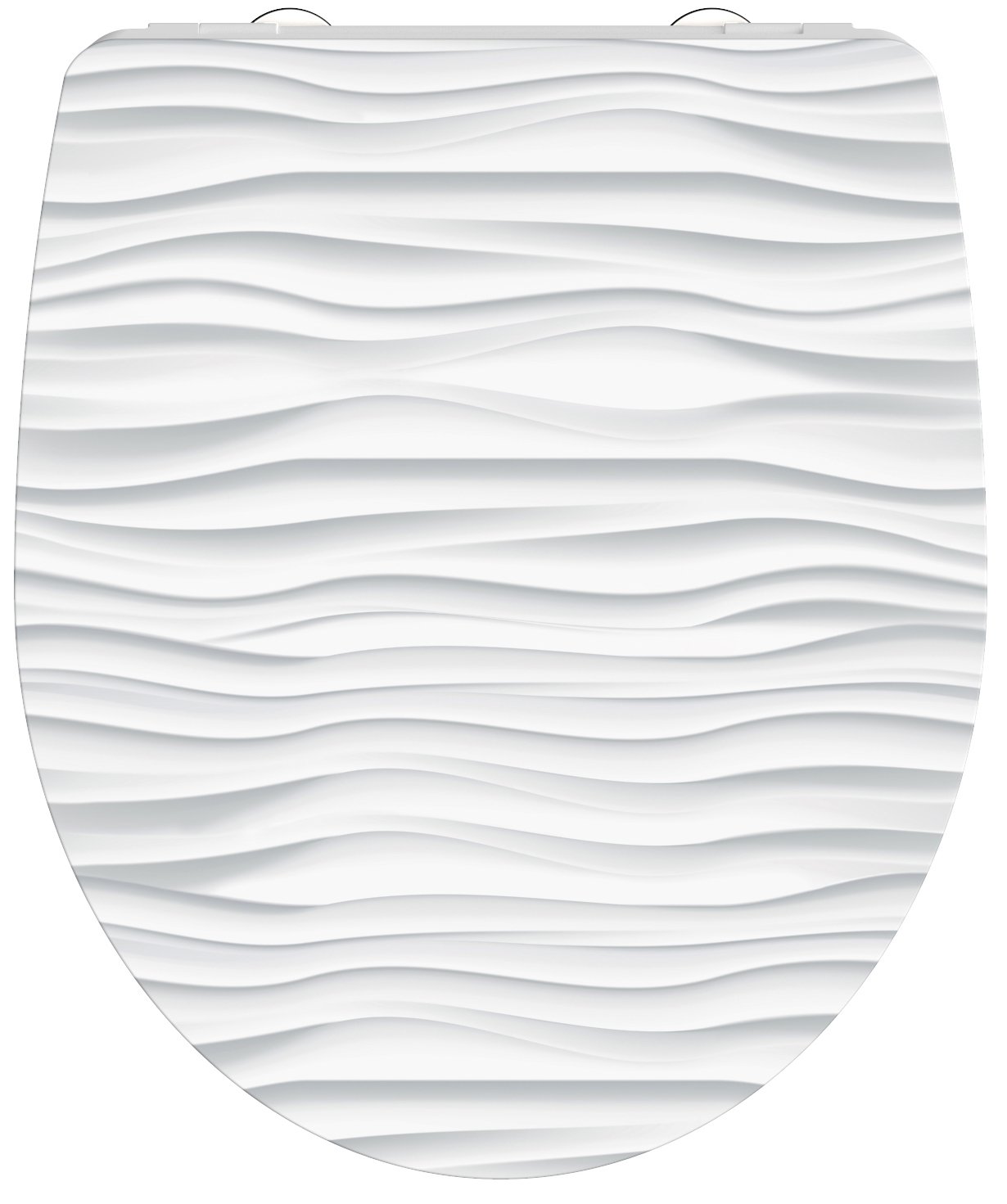 Schutte Duroplast High Gloss WC-bril WHITE WAVE met soft-close en quick-release
 - 82584 82584