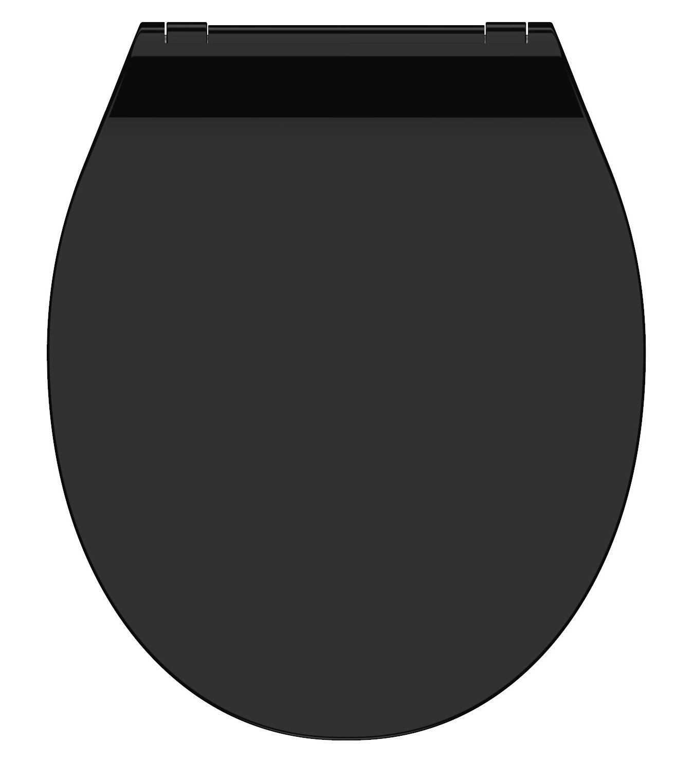 Schutte Duroplast WC-bril SLIM BLACK met soft-close en quick-release | zwart
 - 82710 - 82710