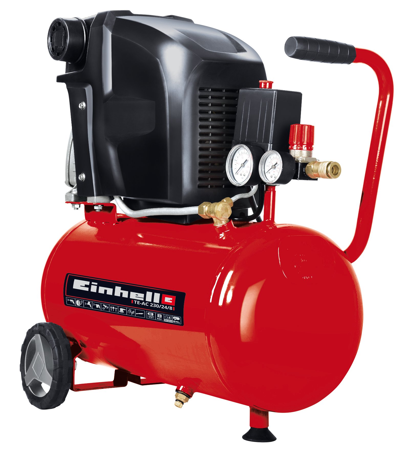 Einhell TE-AC 230/24/8 - Compressor | 1500W | 8 bar | 24L - 4010460 4010460