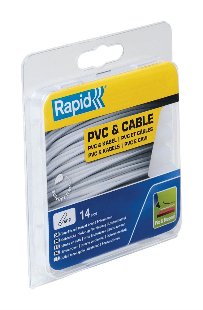 Rapid 12 mm lijmpatronen PVC & Kabels - 40107358 - 40107358