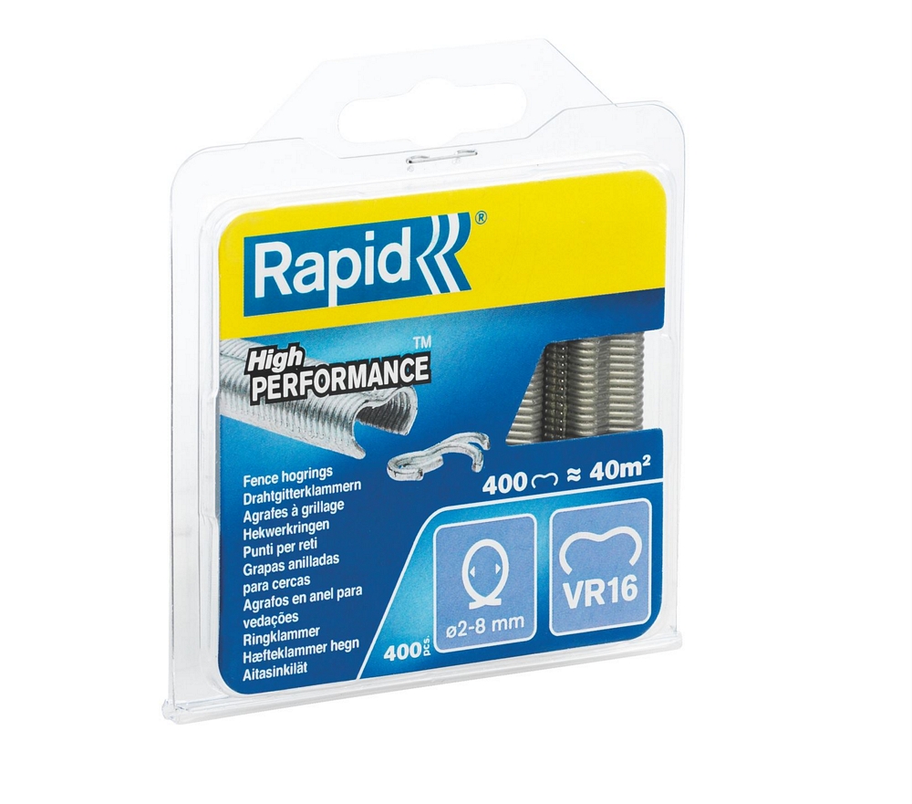 Rapid VR16 Hekwerk Hogringen, 400 stuks - 40108796 - 40108796