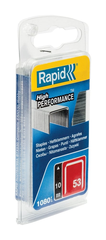 Rapid Nr. 53 dundraadnieten 10 mm, 1.080 stuks - 40109504 - 40109504