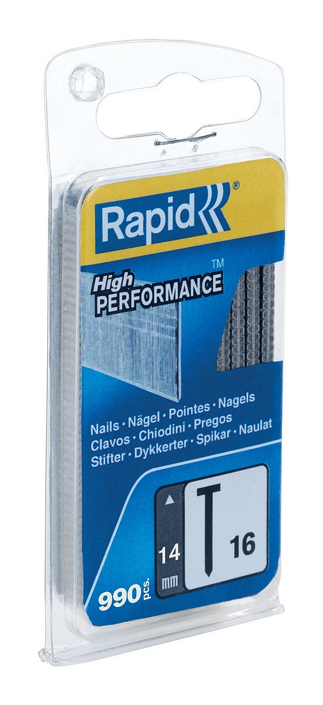 Rapid Nieten Type 16 Gegalvaniseerd, Blister 1000st Lengte 14mm