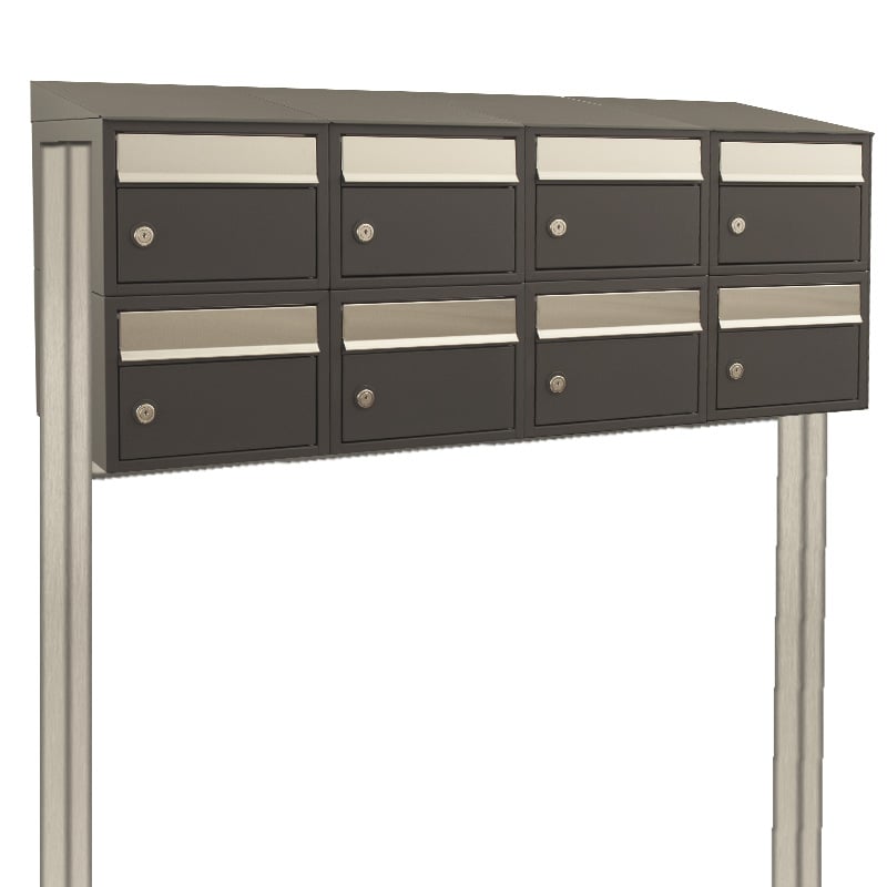 Stoer! Brickset 4-Breed 2-Hoog Met Dak En Statief Antraciet 40215065_4x2ds