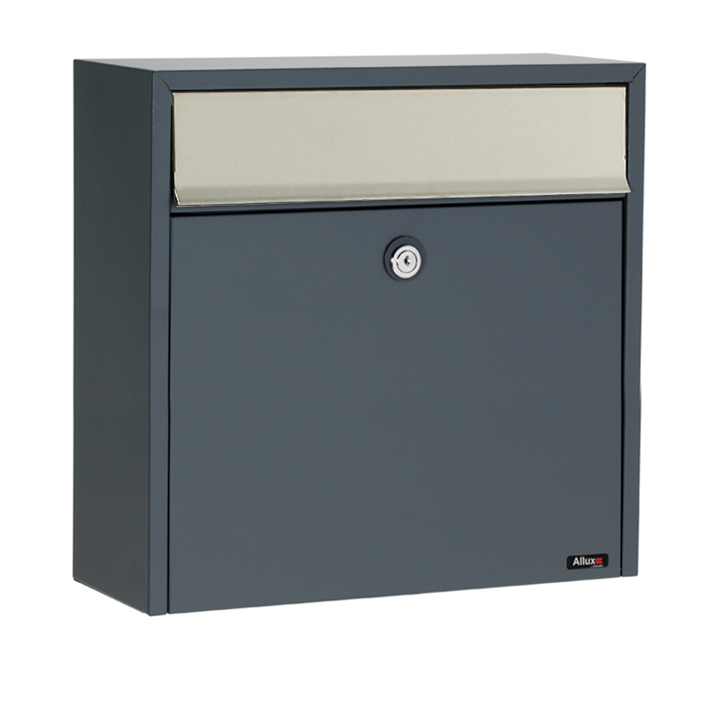 Allux Brievenbus 2500 Antraciet Inox Klep 40250065