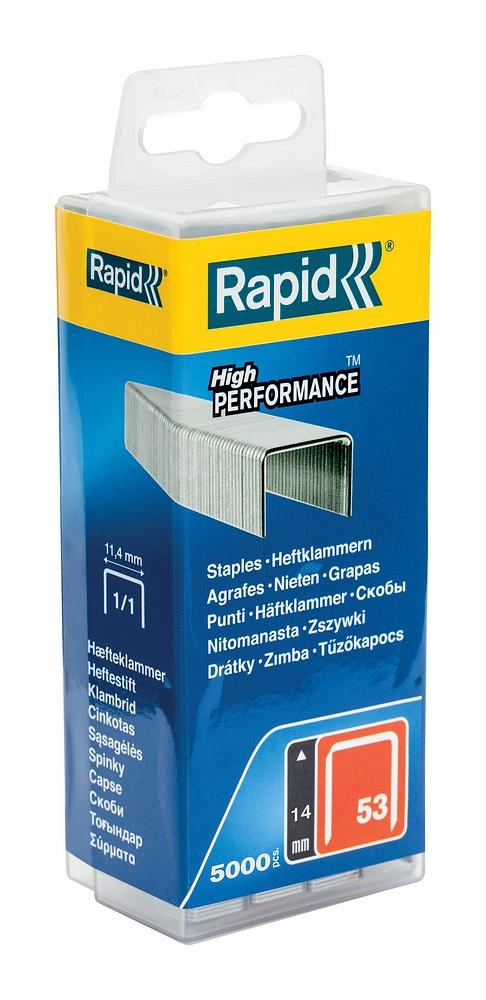 Rapid Nr. 53 dundraadnieten 14 mm, 5.000 stuks - 40303087 - 40303087