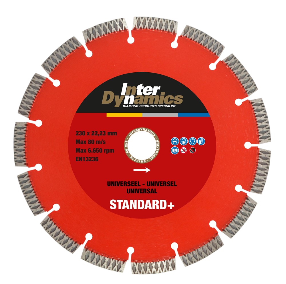 Inter Dynamics Diamantzaag Universeel Standard+ 150x22,2mm - 404145