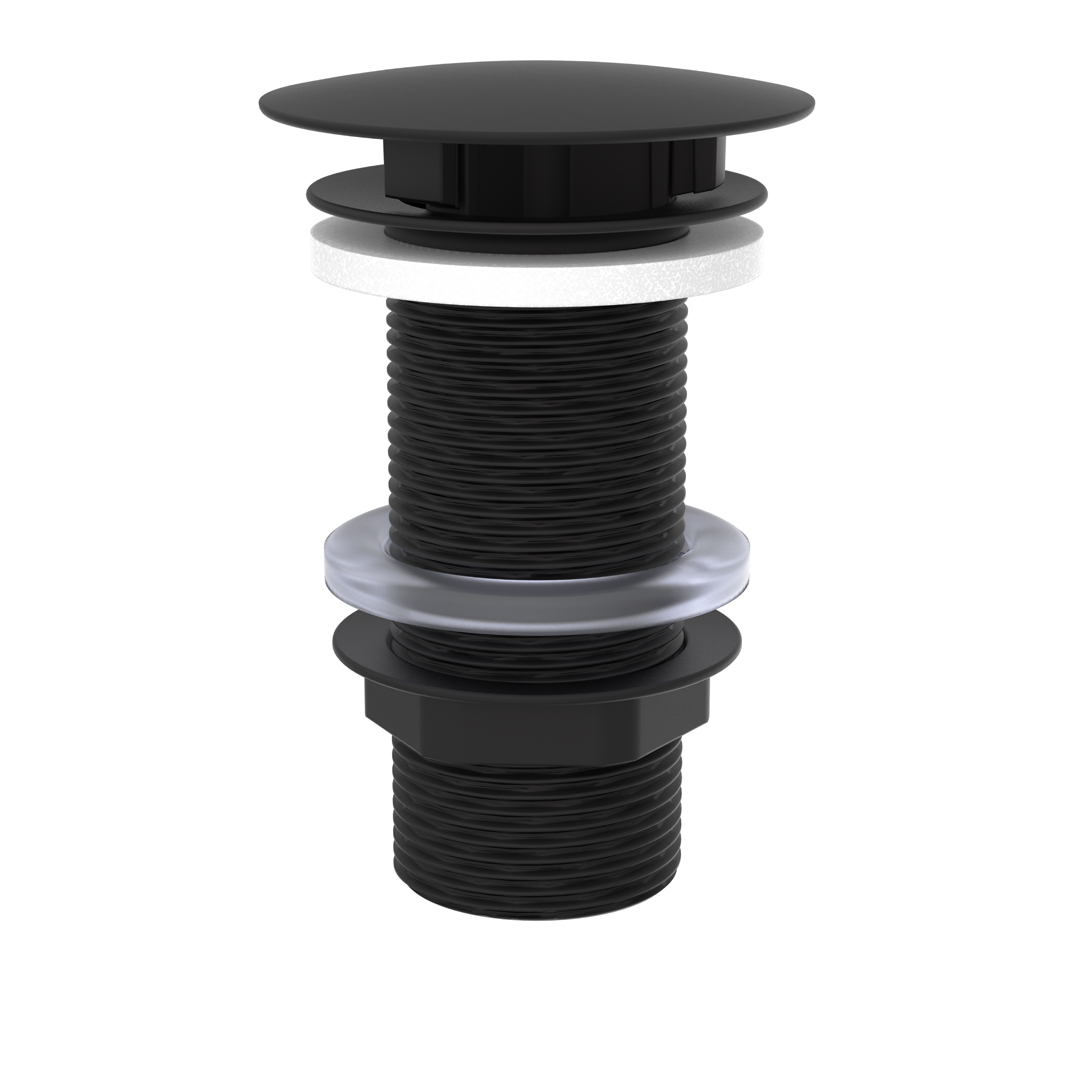 Schutte afvoerwaste | Mat Zwart | 1 1/4" x 100 mm | Zonder overloop - 98806840 afbeelding