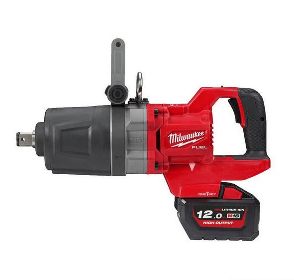 Milwaukee M18 ONEFHIWF1DS-121C Accu Slagmoersleutel | D-greep | One-Key | 1" Fuel | 18V | 12Ah Li-Ion - 4933472072