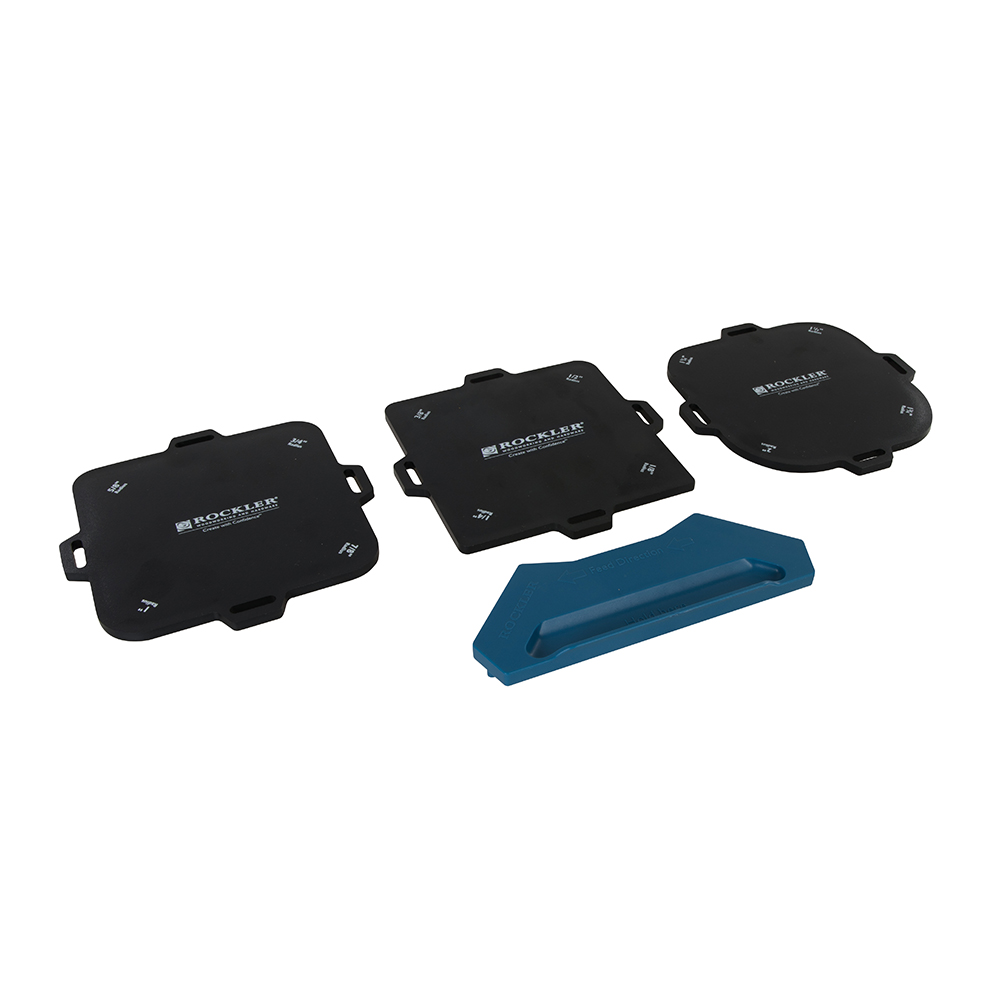 Rockler Routingsjablonen voor hoekstralen 4 stk. | Stralen 1/8-1" - 405985