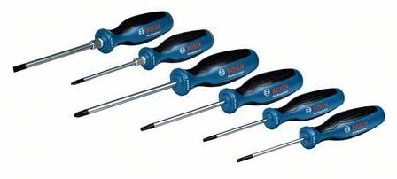 Bosch Accessoires Schroevendraaierset | 6-delig | SL/PH/PZ/TX - 1600A02CV3