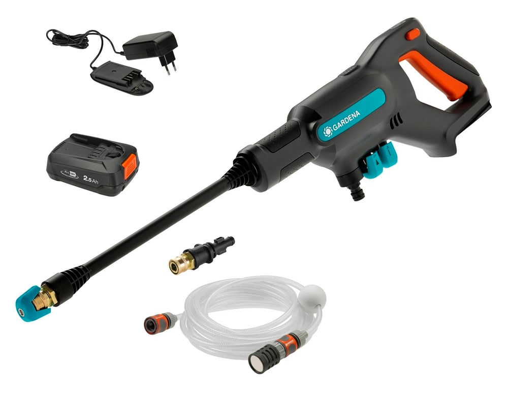 Gardena Accu Medium drukreiniger AquaClean 24/18 V P4A kant-en-klare set - 14800-20 14800-20