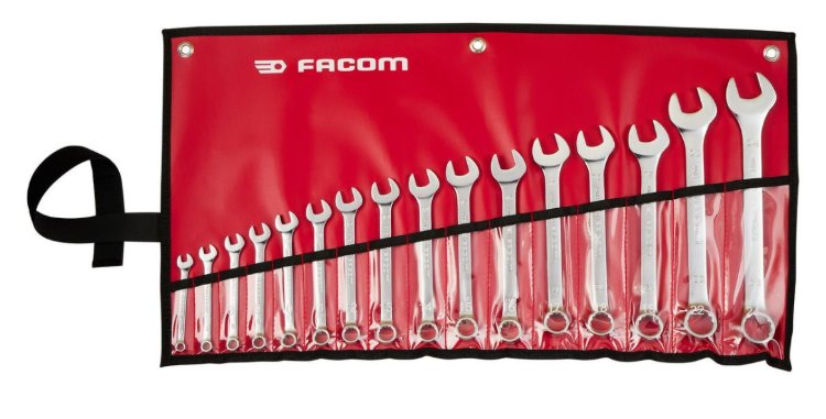 Facom start set ringsteeksleutels 40b etui 16-delig - 40B.JV16PB