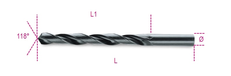 Beta Spiraalboren, korte uitvoering HSS gewalst 410 7,00 - 004100112