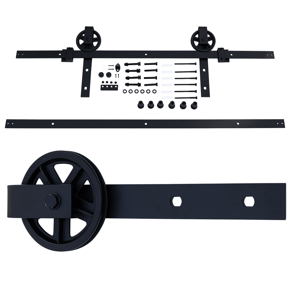 Waelbers Hangrolset wiel met rail in 2 gedeelten (2000mm) - 1 Stuk(s) - 414907.75