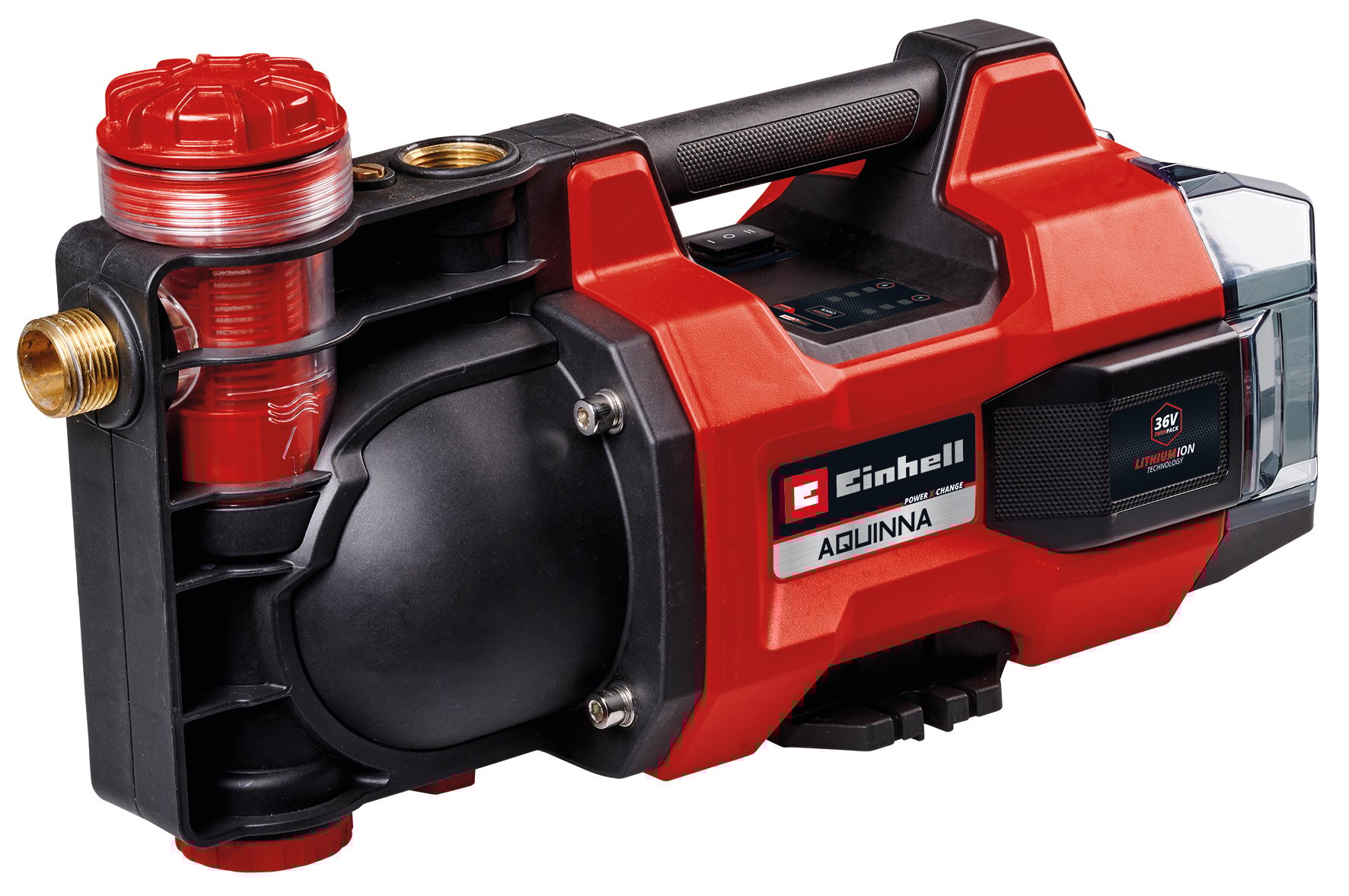 Einhell AQUINNA 36/35 F LED Solo - Accu Tuinpomp | 36V | 3800 L/h | Zonder accu&apos;s en lader - 4180410 4180410