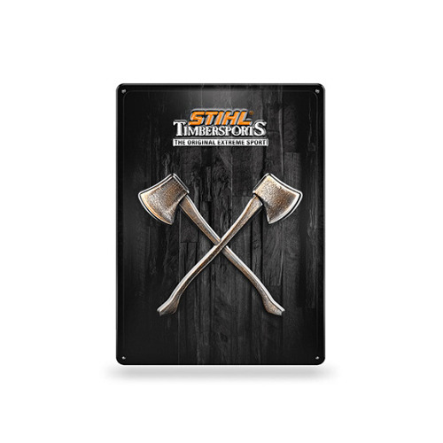 Stihl Metaalplaat "Timbersports" | 30 x 40 cm - 4205600003